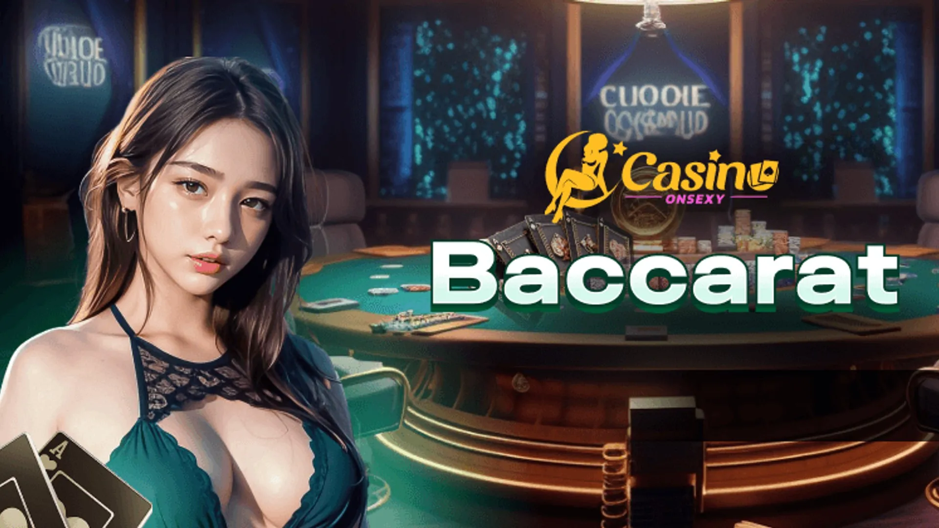 Bàn Baccarat trực tuyến W88 với người chia bài và các lá bài
